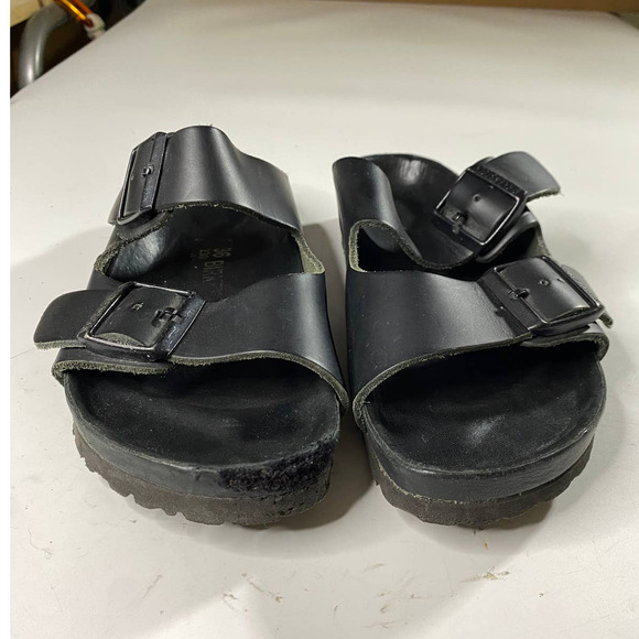 Birkenstock Arizona Exquisite Premium Black Slide Sandals Women's 36 (US 5-5.5) - Picture 2 of 9